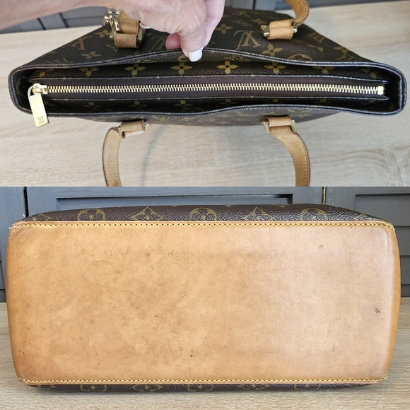 Authentic LOUIS VUITTON Monogram Cabas Piano Shoulder Bag - Picture 4 of 12